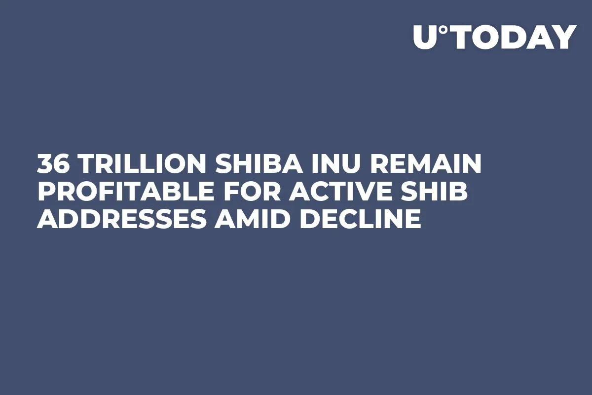 36 Trillion Shiba Inu Remain Profitable for Active SHIB Addresses Amid Decline