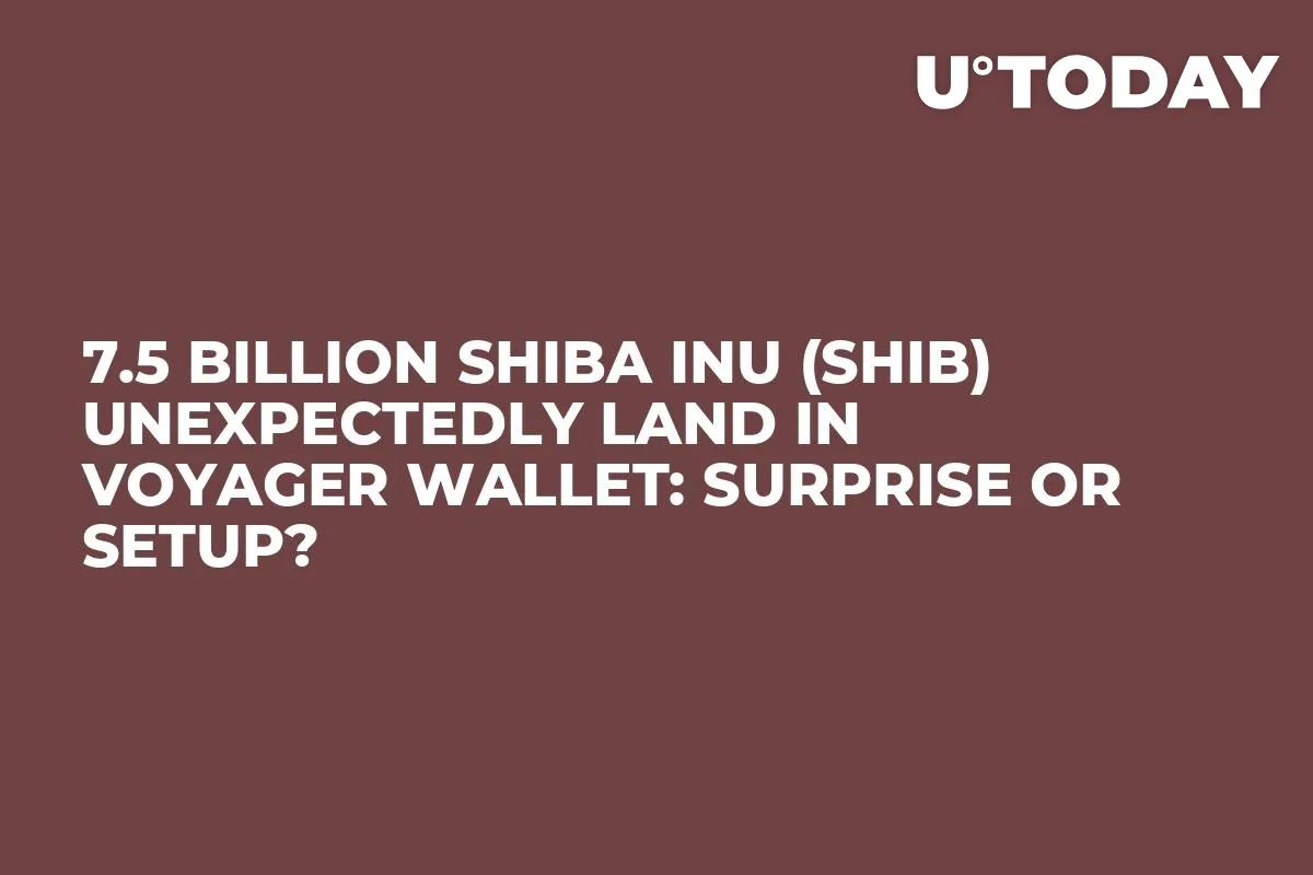 7.5 Billion Shiba Inu (SHIB) Unexpectedly Land in Voyager Wallet: Surprise or Setup?
