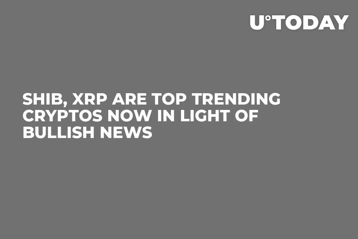 SHIB, XRP Are Top Trending Cryptos Now in Light of Bullish News