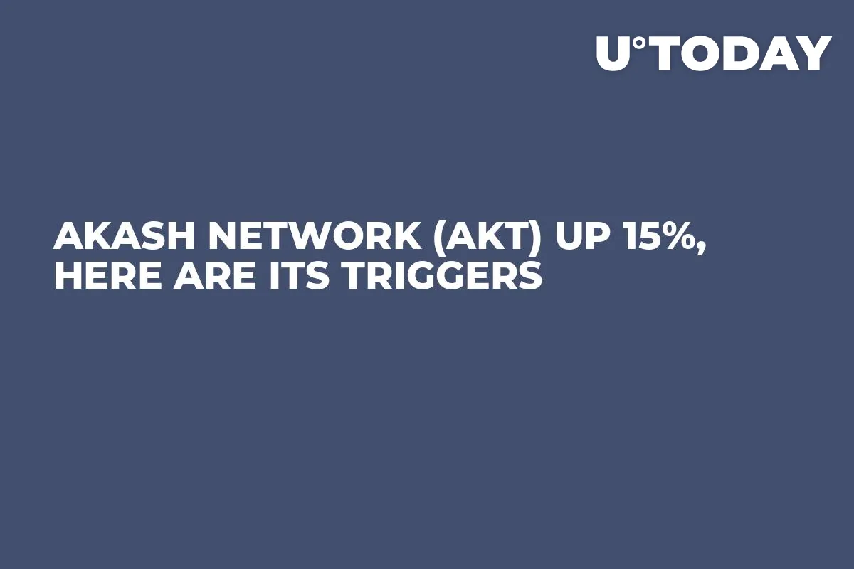 Akash Network (AKT) Up 15%, Here Are Its Triggers