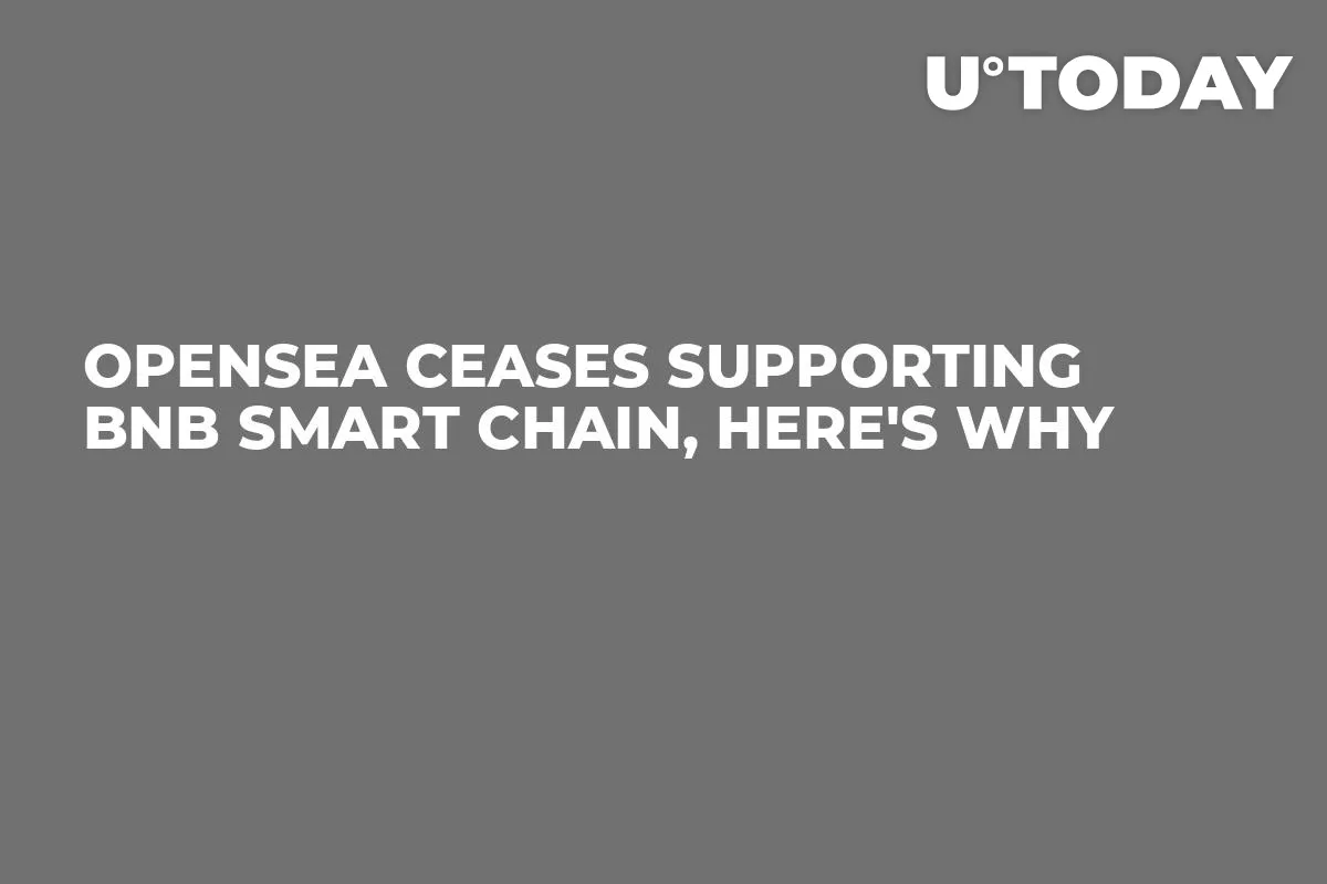 OpenSea Ceases Supporting BNB Smart Chain, Here's Why