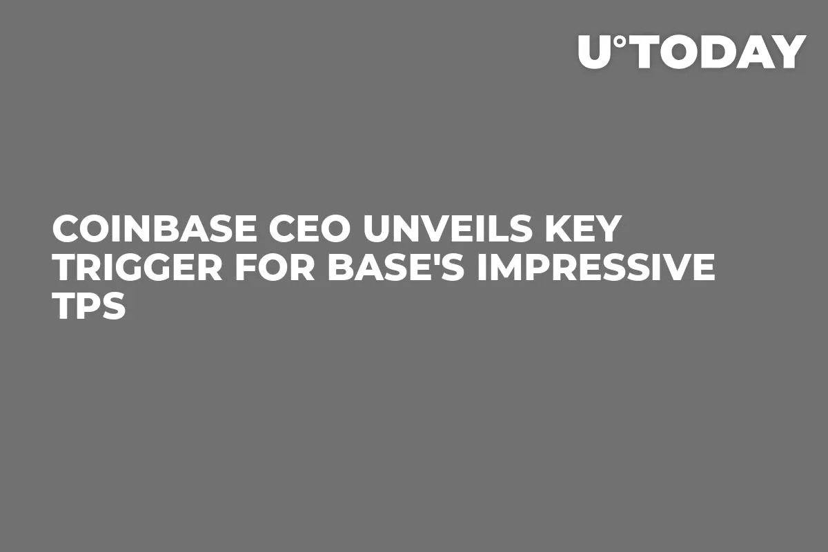 Coinbase CEO Unveils Key Trigger for Base's Impressive TPS