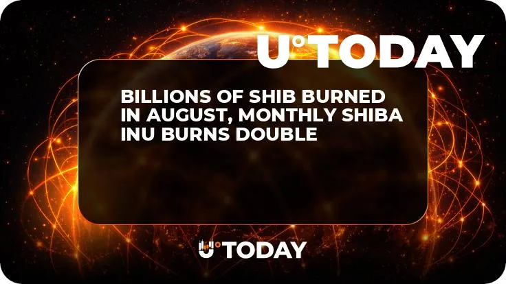 Billions of SHIB Burned in August, Monthly Shiba Inu Burns Double