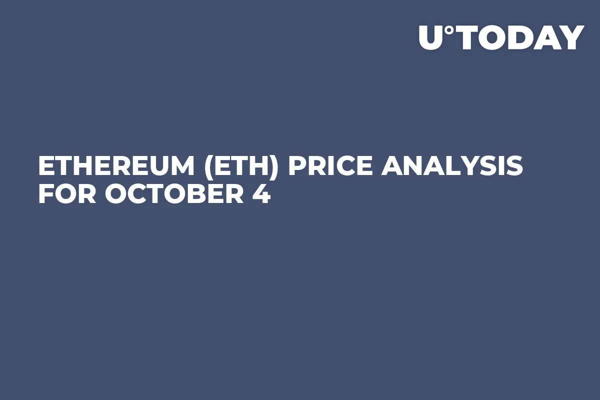 Ethereum (ETH) Price Analysis for October 4