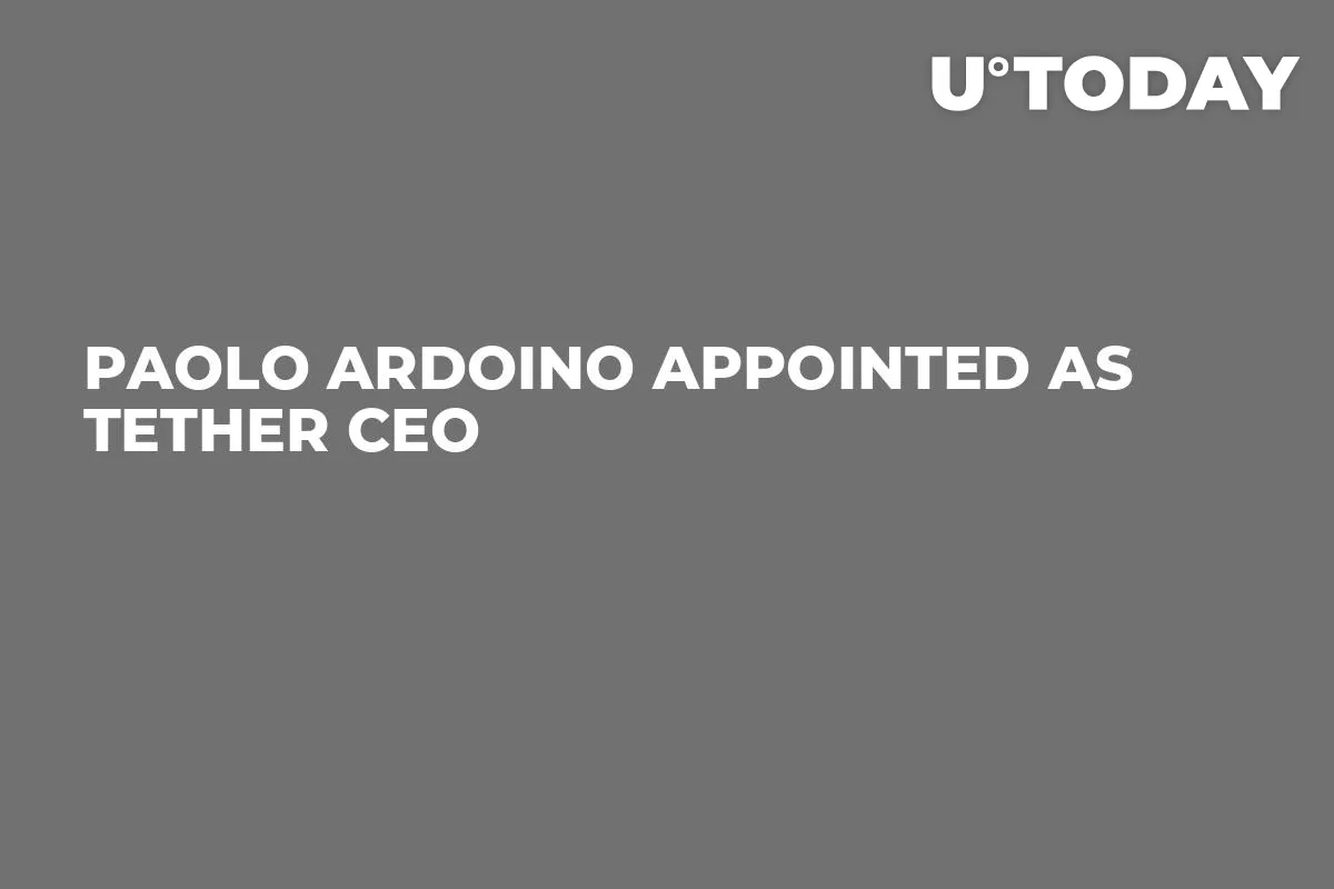 Paolo Ardoino Appointed as Tether CEO