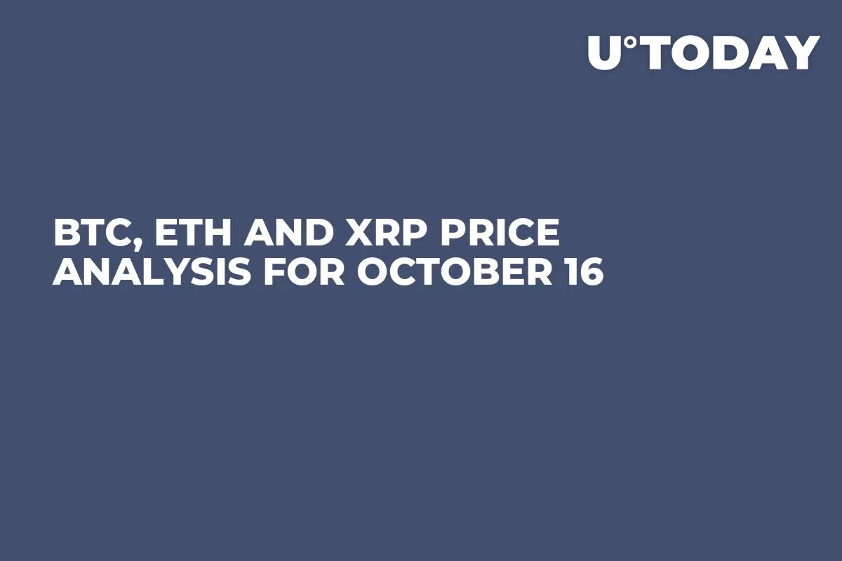 BTC, ETH and XRP Price Analysis for October 16