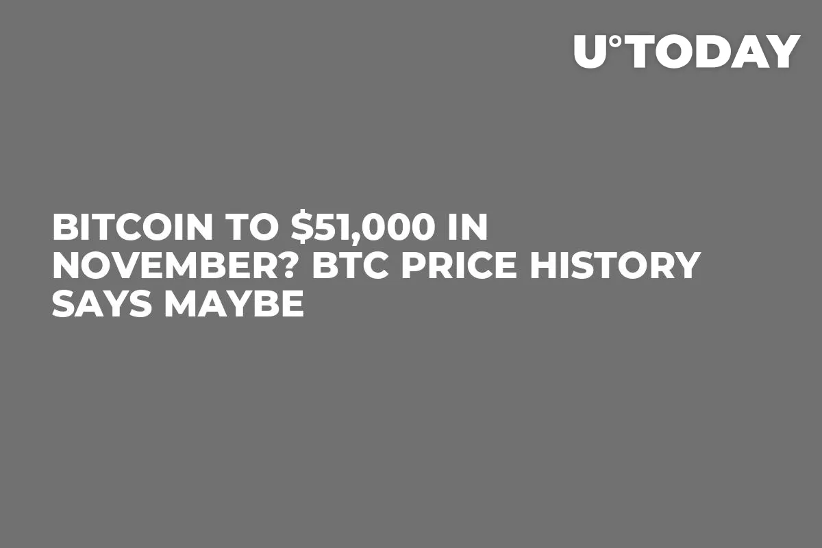 Bitcoin to $51,000 in November? BTC Price History Says Maybe