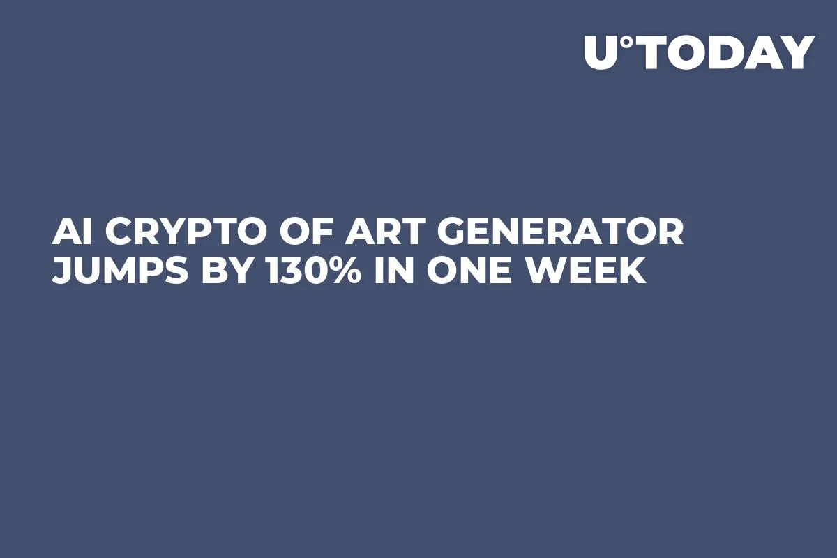 AI Crypto of Art Generator Jumps by 130% in One Week