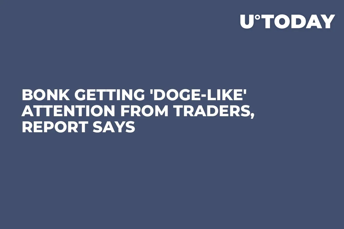 BONK Getting 'DOGE-Like' Attention From Traders, Report Says