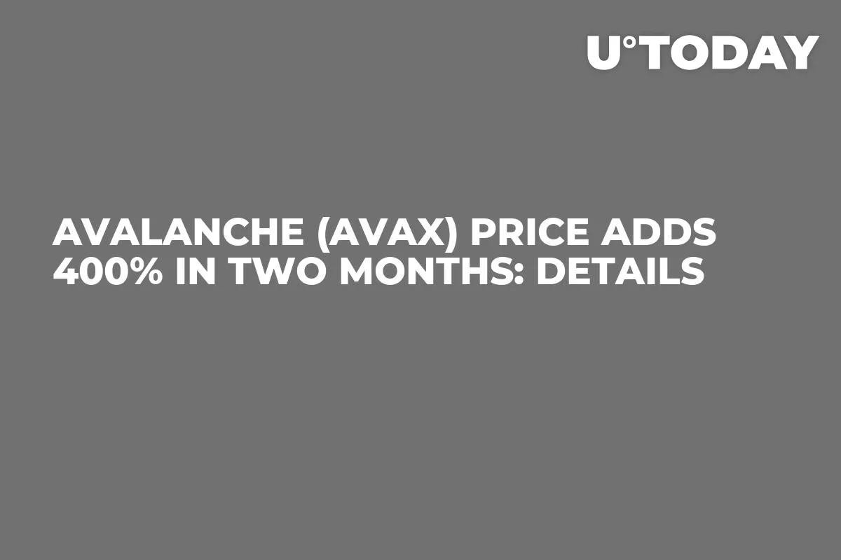 Avalanche (AVAX) Price Adds 400% in Two Months: Details