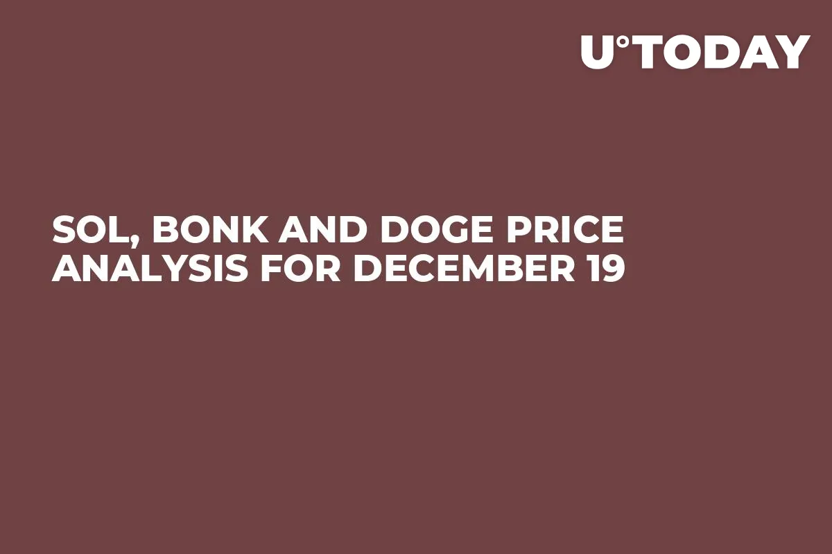 SOL, BONK and DOGE Price Analysis for December 19