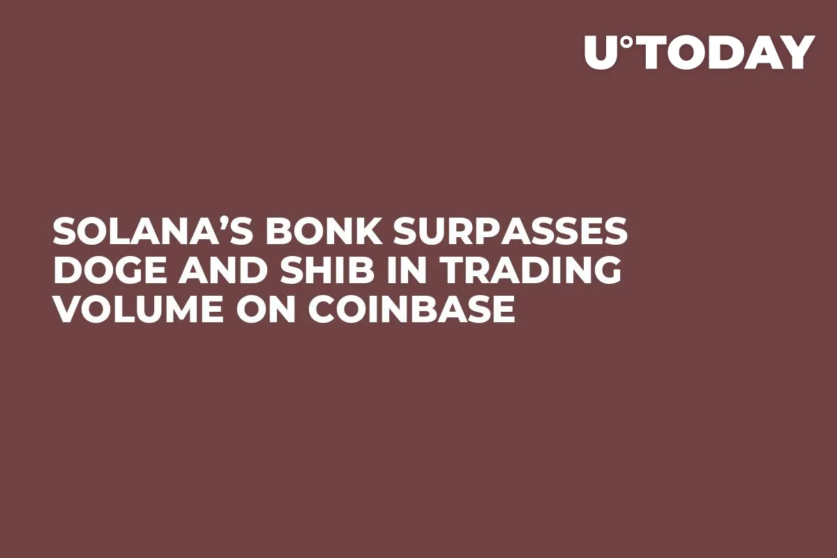 Solana’s BONK Surpasses DOGE and SHIB in Trading Volume on Coinbase