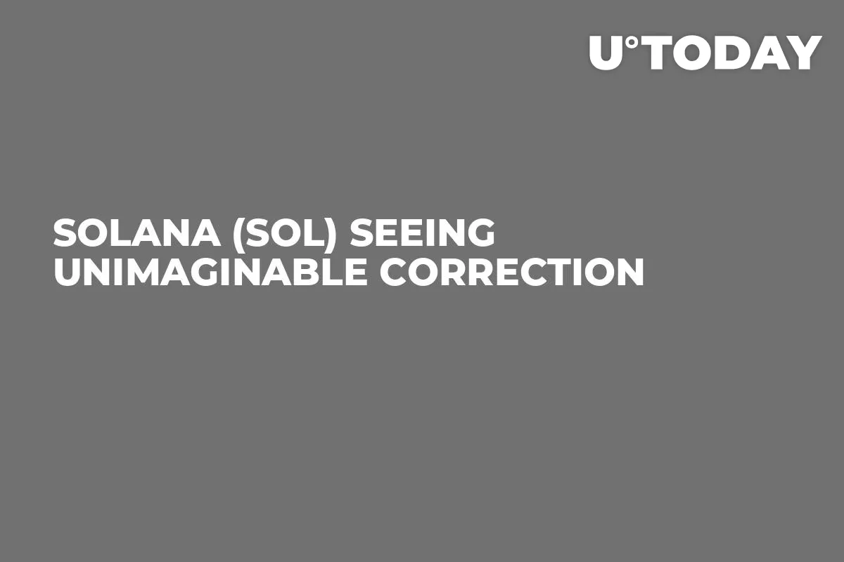 Solana (SOL) Seeing Unimaginable Correction