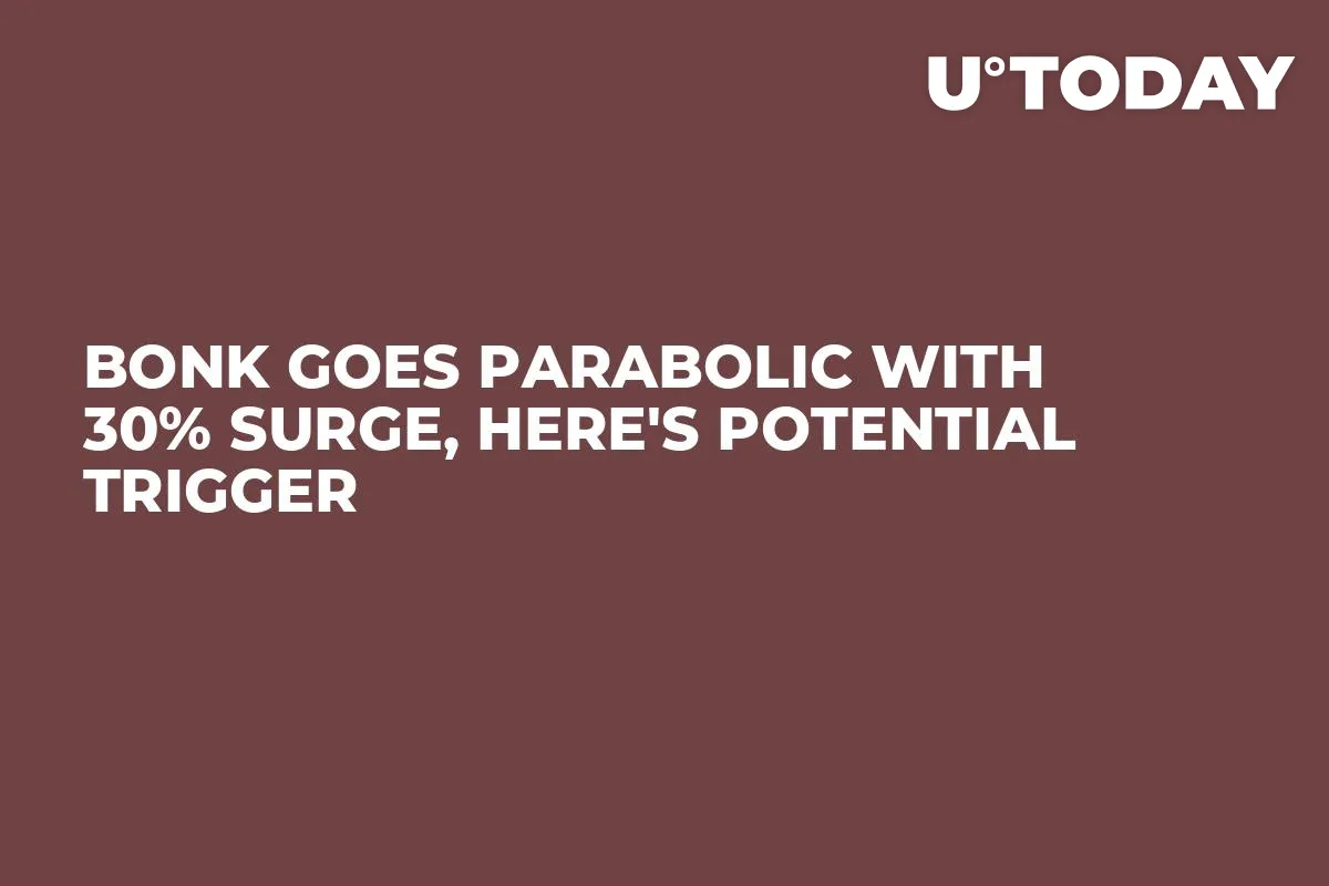 BONK Goes Parabolic With 30% Surge, Here's Potential Trigger