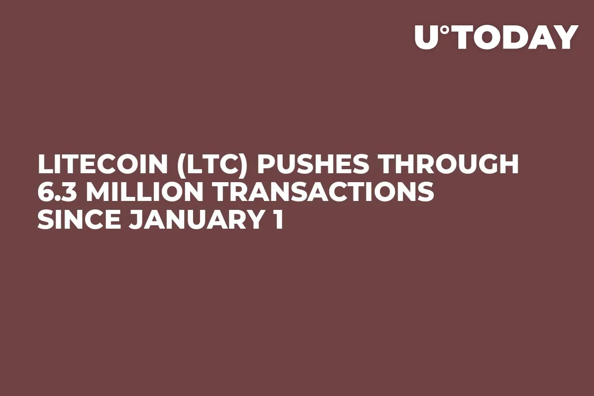 Litecoin (LTC) Pushes Through 6.3 Million Transactions Since January 1