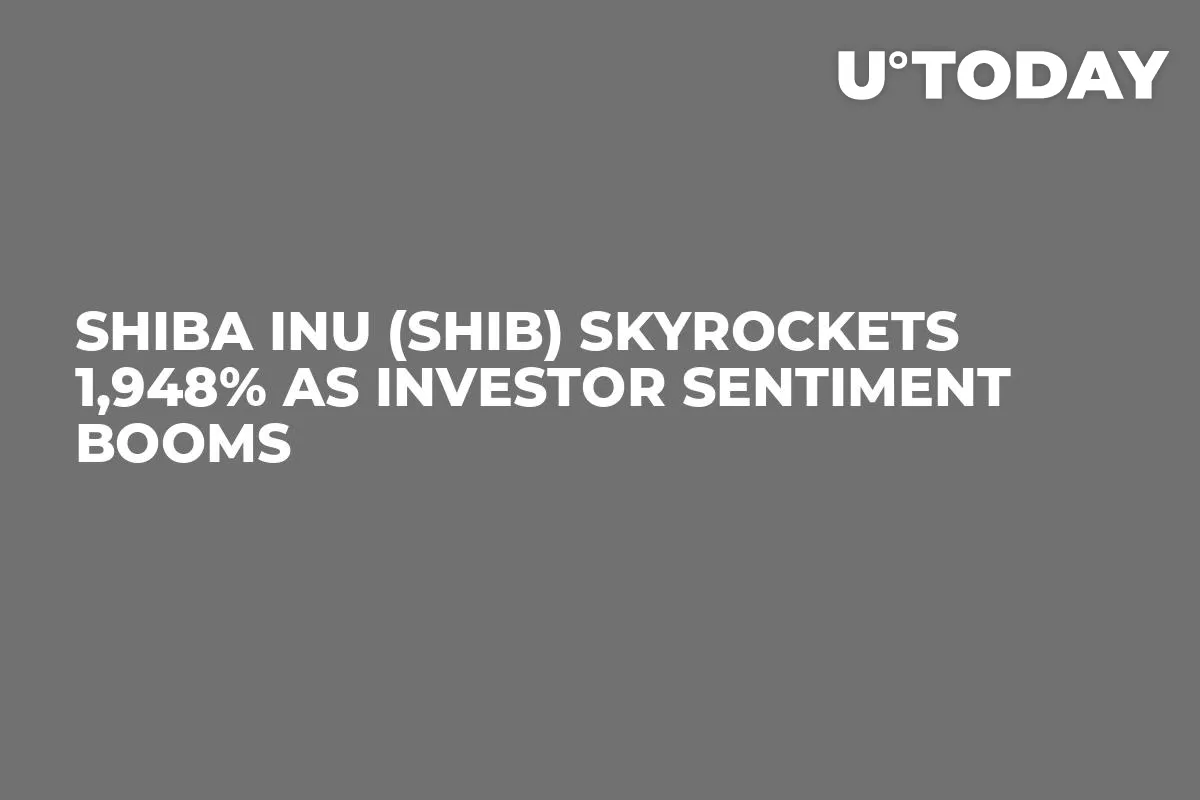 Shiba Inu (SHIB) Skyrockets 1,948% as Investor Sentiment Booms