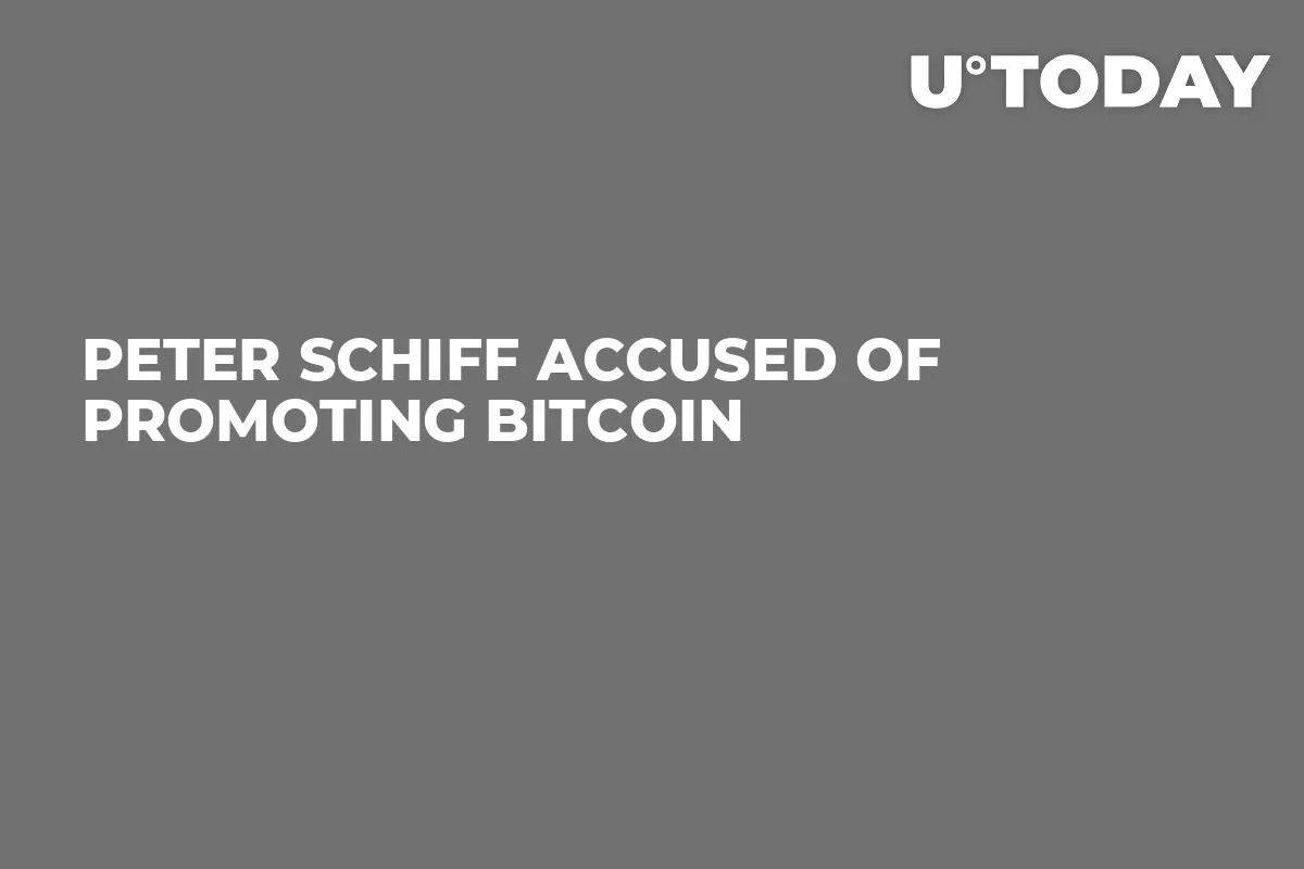 Peter Schiff Accused of Promoting Bitcoin