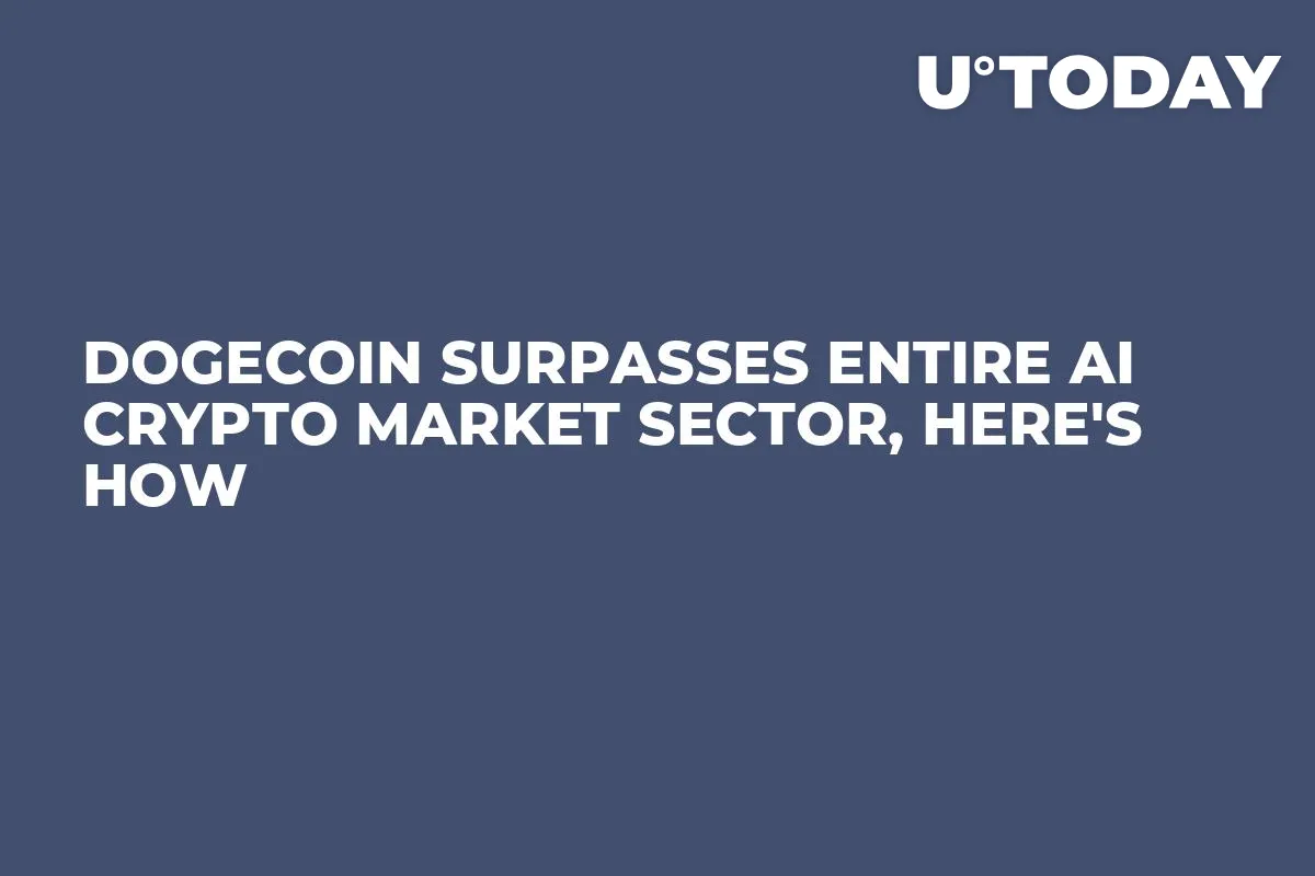 Dogecoin Surpasses Entire AI Crypto Market Sector, Here's How