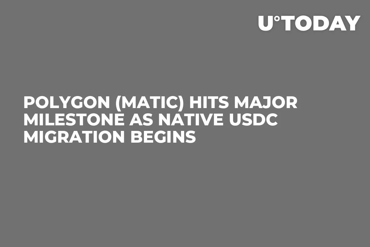 Polygon (MATIC) Hits Major Milestone as Native USDC Migration Begins