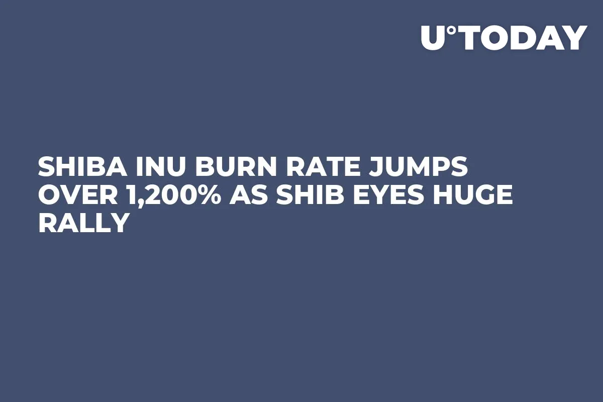 Shiba Inu Burn Rate Jumps Over 1,200% as SHIB Eyes Huge Rally