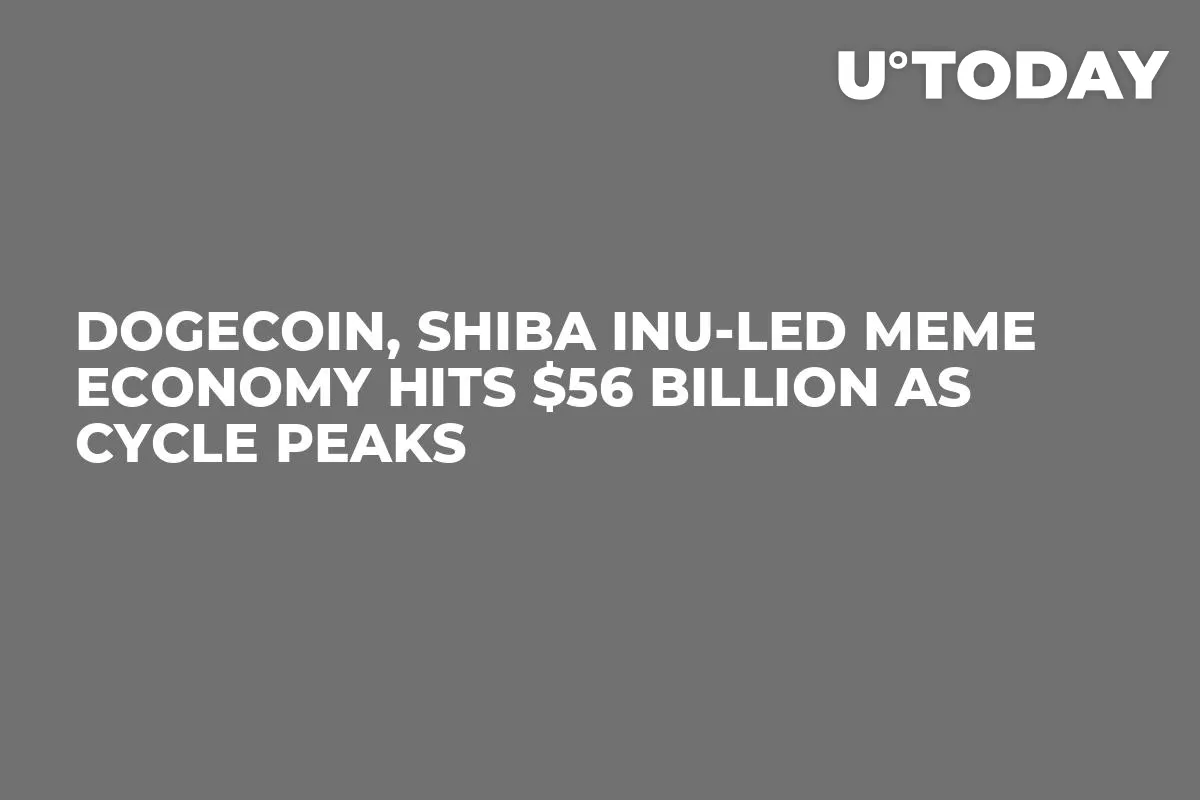 Dogecoin, Shiba Inu-Led Meme Economy Hits $56 Billion as Cycle Peaks