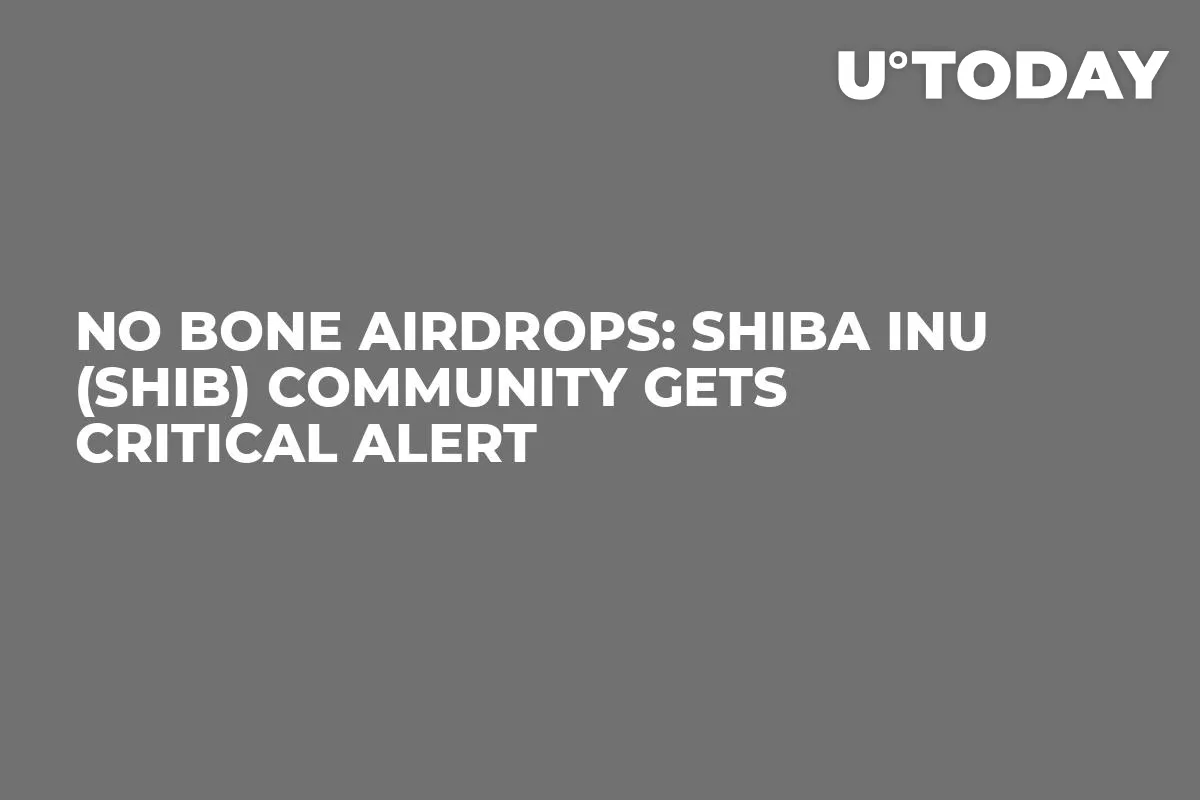 No BONE Airdrops: Shiba Inu (SHIB) Community Gets Critical Alert