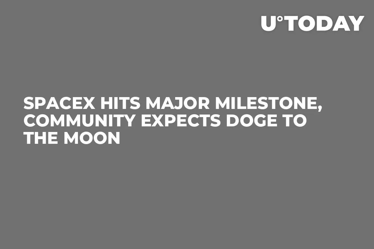 SpaceX Hits Major Milestone, Community Expects DOGE to the Moon