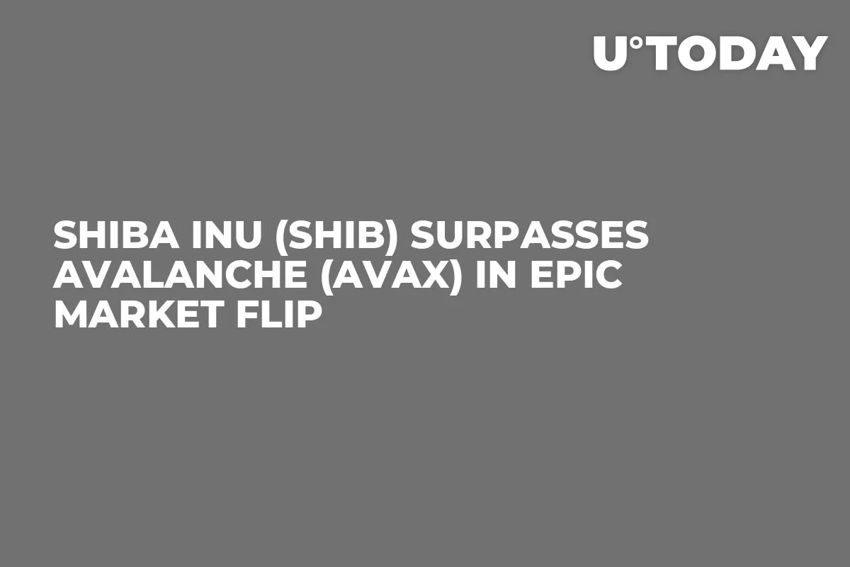 Shiba Inu (SHIB) Surpasses Avalanche (AVAX) in Epic Market Flip