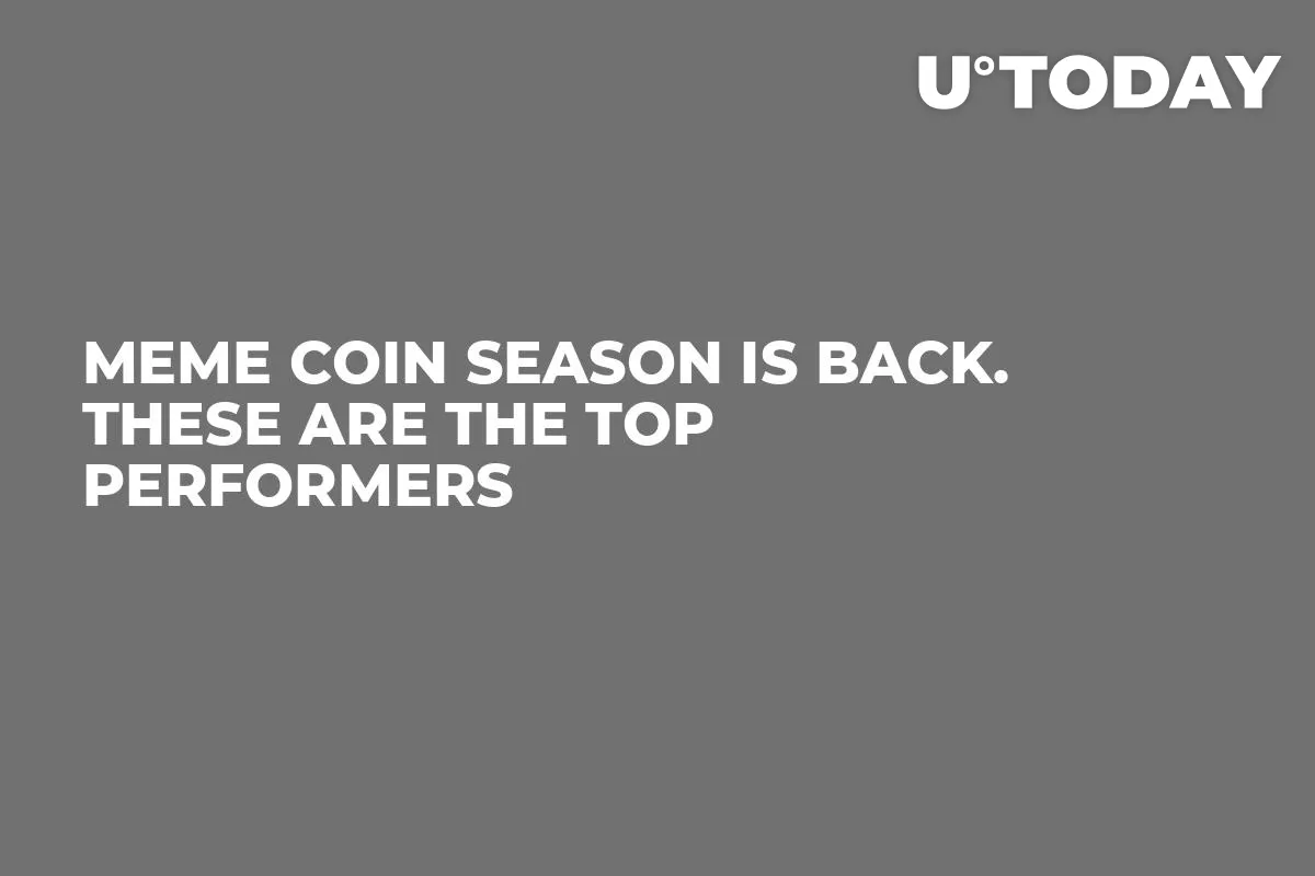 Meme Coin Season Is Back. These Are the Top Performers