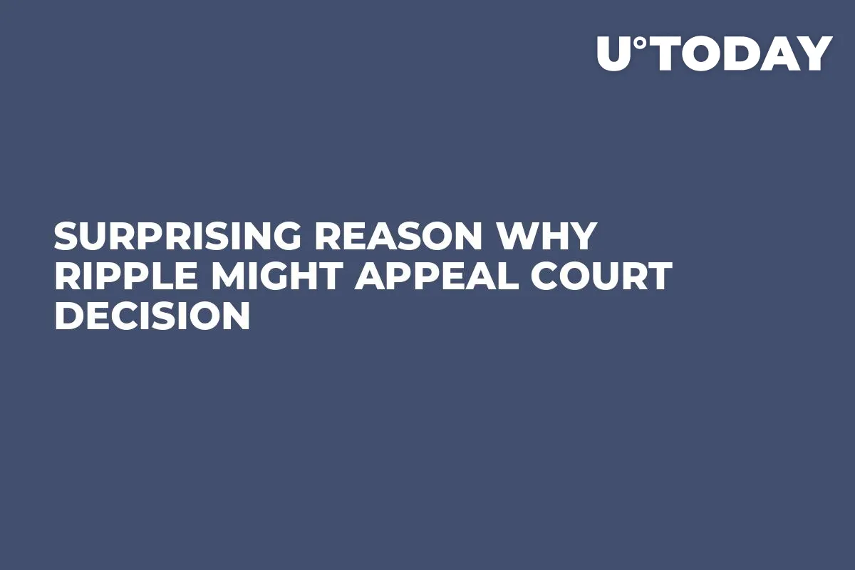 Surprising Reason Why Ripple Might Appeal Court Decision 