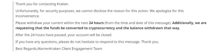 Dealing with a closed account
